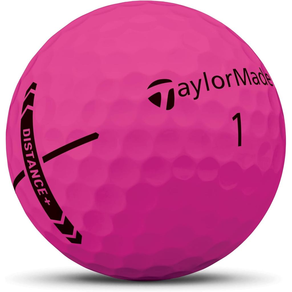 Bóng golf TaylorMade TMJ25 Distance+ mẫu 2025 – màu vàng, trắng và nhiều màu.