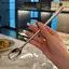 Thìa tròn bằng thép không gỉ Lưới vàng đỏ Bữa tối tay cầm dài Thìa tráng miệng cho phụ kiện nhà bếp Tiện ích [VN]
