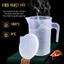 Cốc Đong Định Lượng Có Nắp Đậy - Ca Đong Nhựa Cao Cấp Chia Vạch Chính Xác, Dụng Cụ Pha Chế Tiện Lợi