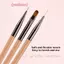 3 Bàn chải làm móng tay Công dụng kép Gel Gradient Brush Bút vẽ đường siêu mỏng Thiết kế móng tay nghệ thuật Dụng cụ vẽ tranh