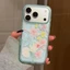 Lily Flowers Ice Fog Frosted Phone Case Cho iPhone 17 Pro Max 16 15 14 13 Vỏ Bảo Vệ Chống Sốc
