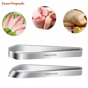 FAVORITEGOODS Pincer Clip, Dụng cụ làm sạch cá phẳng Nhíp xương cá, Thép không gỉ Slant Remover Tongs Xương cá