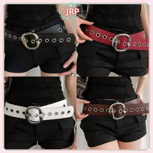 JRP Punk Thiết Kế Phong Cách Sense Thắt Lưng Rộng Nữ Y2k Cá Tính Nâng Cao Cảm Giác Với Váy Quần Jean Thắt Lưng Da PU Phụ Kiện JRP