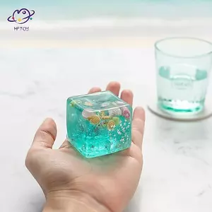 HFTOY Căng thẳng Relif Balls Cube Ocean Sensory Fidget Toy Đồ chơi tăng chậm cho trẻ em và người lớn Bóp Quà tặng thư giãn ~