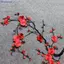 Bluelover Đẹp Thêu Hoa Mai Miếng Dán Sắt / May Trên Táo Motif Thủ Công Mới