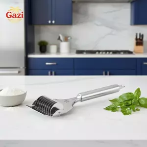 Dụng cụ cắt mì bằng thép không gỉ đa sắc nét, thiết kế dễ dàng làm sạch để làm bánh mì ống tự làm tại nhà [VN]