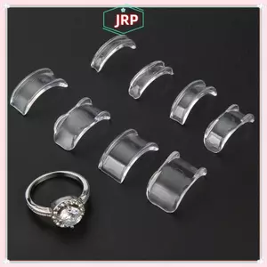 JRP 8 Kích Cỡ Vòng Silicon Điều Chỉnh Kích Thước Resizer Chống Mất Chống Vô Hình Giá Đỡ Nhẫn Giữ Thu Nhỏ Cho Nhẫn Dụng Cụ Trang Sức JRP