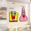 Tranh trang trí tường SpongeBod SquarePants quán trà sữa, cà phê, khu vực chụp ảnh, cửa hàng ăn decal bồi fomex 5li 3114
