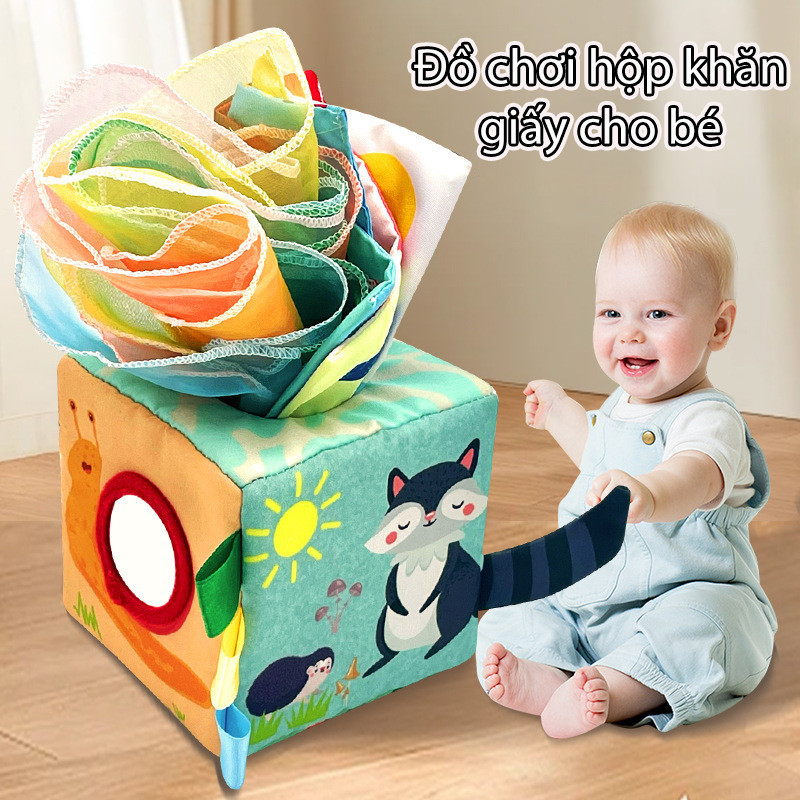 Đồ Chơi Magic Hộp Khăn Giấy,Giáo Dục Cho Bé Hoạt Động Học Tập Đồ Chơi Cảm Giác Cho Trẻ,Cho Trẻ Em Vui Nhộn