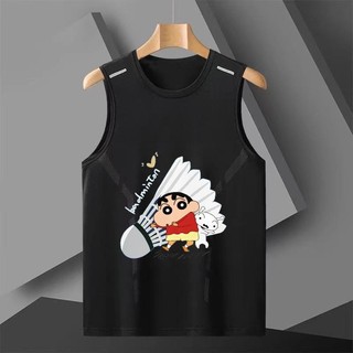 Áo Vest Thể Thao Nam Nữ Băng Lụa Khô Nhanh, Phù Hợp Cho Cầu Lông Và Hoạt Động Mùa Hè