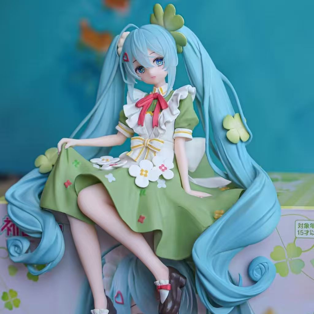 Hatsune Miku: Flower Fairy Clover - Hình nút chặn mì - Đồ trang trí hình Anime - Đồ chơi Colleciton- Quà tặng sinh nhật