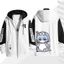 GC1 NEON GENESIS EVANGELION EVA Ayanami Rei anime dây kéo Áo khoác Unisex Top GC1