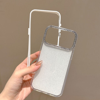 Ốp Điện Thoại Màu Kẹo Bling Long Lanh IMD Cho iPhone 17 Air 16 15 14 13 12 11 Pro Max Plus Kim Cương Bảo Vệ Camera Shining Cover