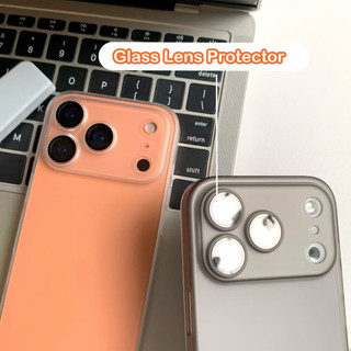 [JLK] Ốp điện thoại mờ siêu mỏng sang trọng có bảo vệ ống kính kính kính cho iPhone 17 16 15 14 13 12 11 Pro Max Plus 17 Air Clear Back Bìa cứng