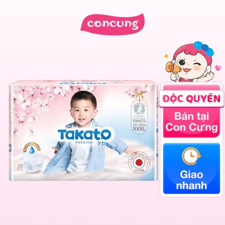 Tã quần Takato siêu mềm mại (XXXL, 35 miếng)