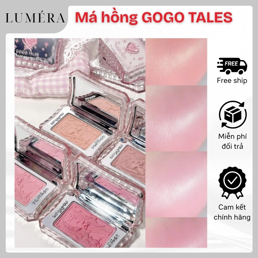 Phấn Má Hồng GOGO TALES GT781 Sweet Powder Ballet Soft Matte Blush Tone Màu Tự Nhiên