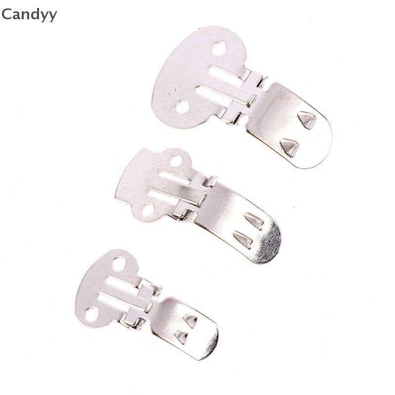 NDY 10 Chiếc Thép Không Gỉ Hoa Giày Kẹp Trang Trí Trên Phát Hiện DIY Thủ Công Khóa N