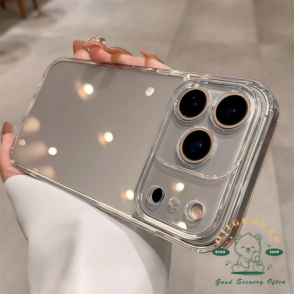 【 Ốp lưng iPhone17 】 Vỏ kính chất lượng cao Vỏ điện thoại iphone17 Pro Max 16 15 14 13 12 11 cho vỏ iPhone Vỏ mềm silicon TPU chống sốc