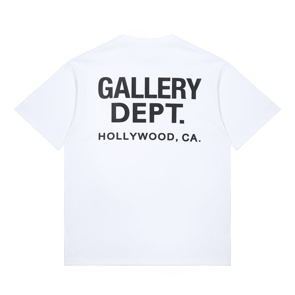 American High Street Wear Gallery dept Tay Ngắn In Chữ Rời Đẹp Hợp Thời Trang Áo Thun Cổ Tròn