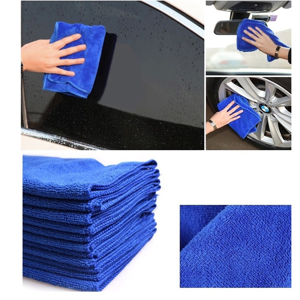 Khăn Microfiber 30x50cm Cao Cấp – Siêu Mềm Mịn, Thấm Hút Nhanh, Nhanh Khô, Không Xù Lông