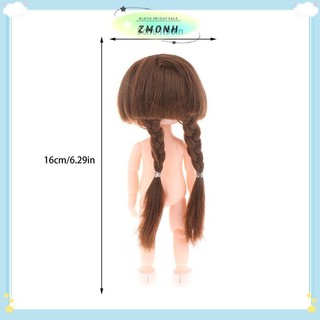 ZMONH 1 Búp Bê 16cm Với Biểu Hiện Khác Nhau, Búp Bê 1 / 8 Dễ Thương, 13 Khớp Di Chuyển Được Búp Bê Cô Gái