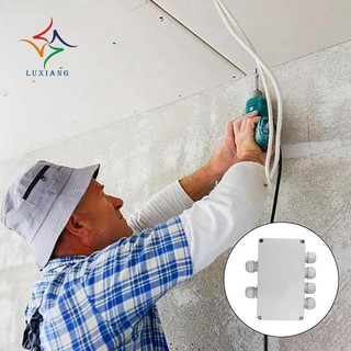 [luxiang.vn] 1 Hộp Nối Chống Thấm Nước IP66 Nhựa Trắng Đường Kính Dây 4-8 mm