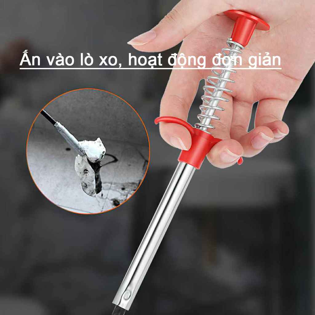 MB67 Gây que nhấn gắp rác thông tắc đường ống đa năng tiện ích dài (60-300GM) MALAN