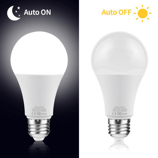 Bóng đèn LED cảm biến bóng đèn E27 công tắc bật / tắt tự động thông minh từ hoàng hôn đến ánh sáng ban ngày và ban đêm 110V 220V thích hợp cho lối đi hành lang cầu thang