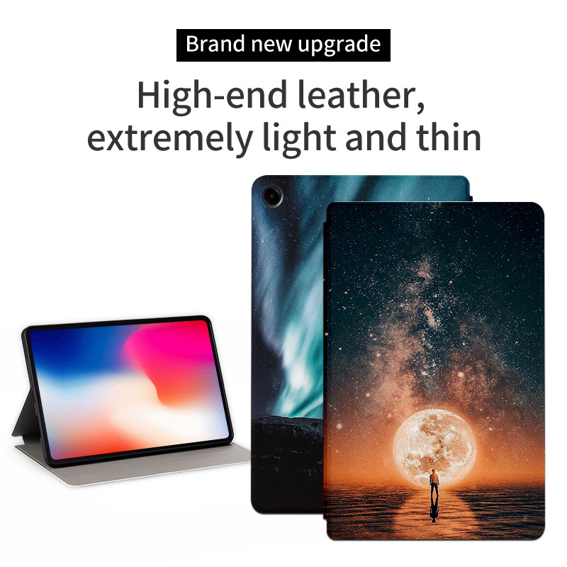 Ốp lưng chống sốc bằng da PU cho Samsung Tab A11 8.7inch 2025 Vỏ thông minh có thể điều chỉnh