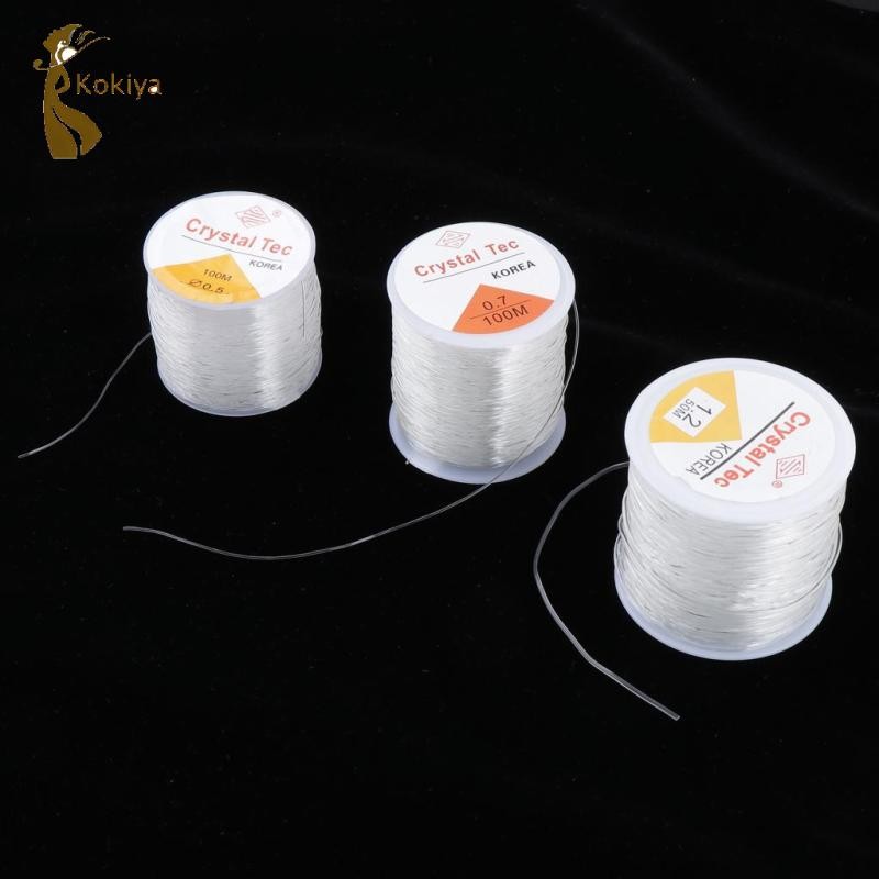 / Cuộn 0,5mm / 0,7mm / 1,2mm Dây vòng tay đàn hồi Dây co giãn 0,7mm