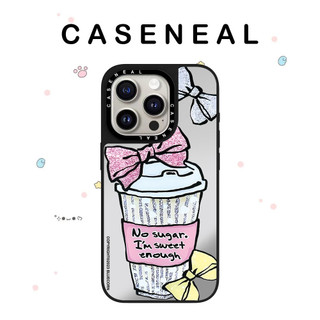 CASENEAL Cốc Cà Phê Gương Chất Lượng Cao Ốp Lưng Điện Thoại Thích Hợp Cho iPhone 17ProMax 17pro 17 air 16promax 16 15promax 15 14promax 13 13promax Ốp Lưng Cứng Chống Rơi Thời Trang