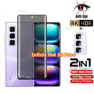 Infinix Hot 50 Pro + 5G Kính Cường Lực Riêng Chống Gián Điệp Full Cover Bảo Vệ Màn Hình Chống Peek 2in1 Privacns Bảo Vệ Infinix Hot 50 Pro Plus 50 Pro +