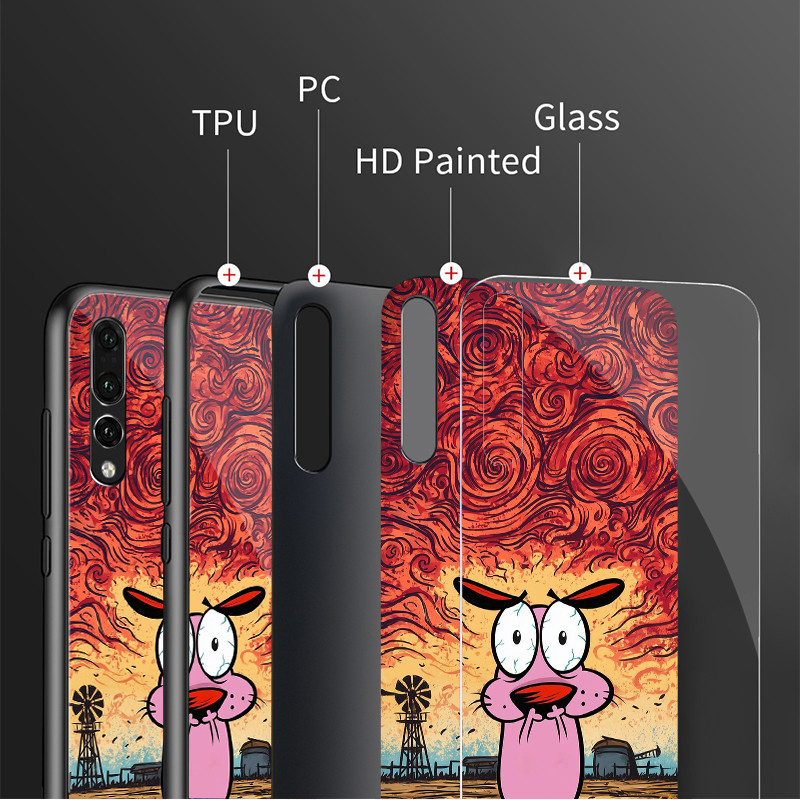 Ốp điện thoại thủy tinh hoạt hình dũng cảm cho POCO F3 F4 F5 M3 M4 M5 M6 4G X3 X4 GT NFC X5 X6 PRO 5G