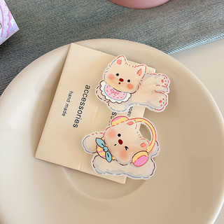 Kẹp Tóc Cho Bé Gái Hình Dễ Thương, Mỏ Vịt Và Trái Tim Phù Hợp Với Mũ Nón
