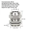 Đầu nối dây điện YRBWD, Cáp M25 bằng thép không gỉ IP68 304, Hộp nối tay có thể điều chỉnh 10-16mm chống nước bền bỉ