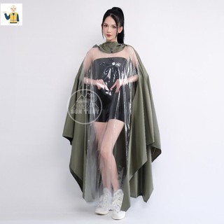 CÁNH RƠI 2 màu nửa kính )Sơn Thuỷ áo mưa trong suốt nửa trước, tiện lợi quan sát, chở trẻ em phía trước, siêu rộng