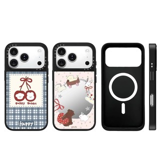Ốp Điện Thoại Cứng Gương Chú Chó Anh Đào Từ Tính Cho iPhone 17 Pro Max 17 Air 16 Plus 15 14 13 12 11 Vỏ Chống Sốc