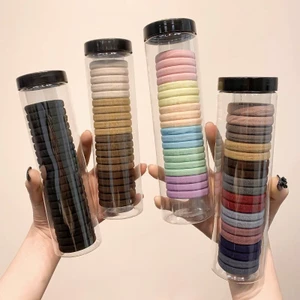 Thun cột tóc nữ Hàn Quốc dễ thương iLita phụ kiện buộc tóc đẹp nhiều màu xanh, đỏ, tím, vàng, trắng, đen