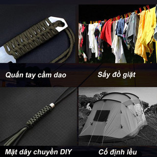 Dây dù da dụng 31m thiết kế chuyên cho hoạt động ngoài trời cắm trại leo núi và ứng dụng trong kỹ năng sinh tồn
