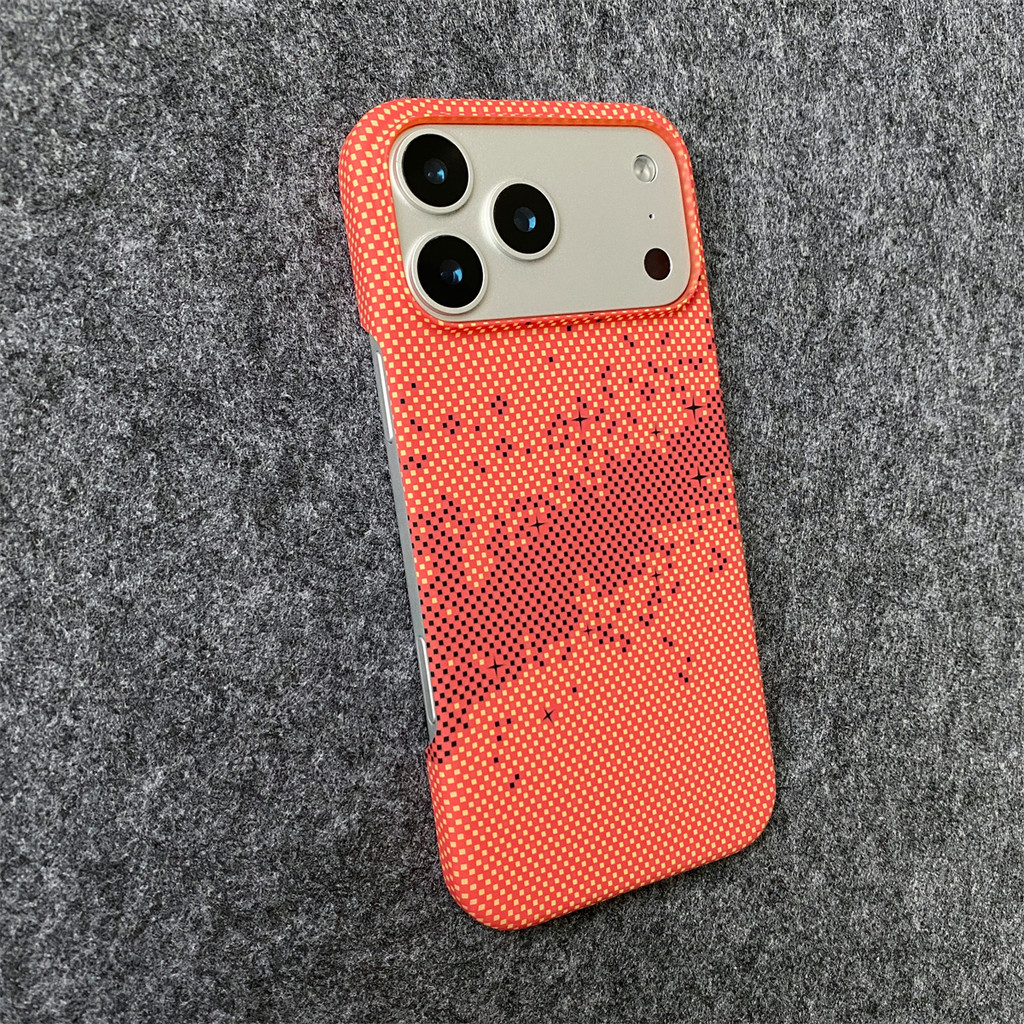 Ốp điện thoại PC cứng họa tiết sợi Carbon Kevlar sang trọng cho IPhone 17 Air16 15 14 13 12 11 Pro Max