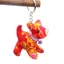 Phong Cách Dân Tộc Handmade Vải Móc Khóa Túi Đồ Trang Trí Hoa Thái Vải Dễ Thương Chó Con Mặt Dây Chuyền