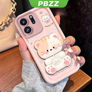 Ốp Lưng Cho OPPO Reno 15 pro MAX reno15 Reno 15F 5g Vỏ Điện Thoại Vỏ Mềm Silicon Chống Sốc Thiết Kế Mới Thẩm Mỹ Có Giá Đỡ 360° Gương trang điểm mèo dễ thương cho bé gái JTXMMZJ