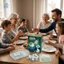 Pass The Pandas Board Game Trò chơi xúc xắc bền bỉ bằng gỗ cho bữa tiệc gia đình