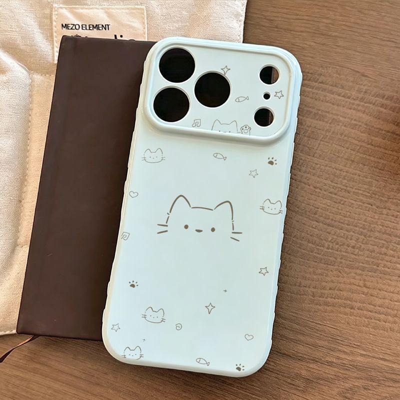 Ốp lưng iPhone Mèo nốt nhạc vẽ tay 17/15/13/12/11/XR/8P/17Pro/17ProMax