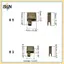 Bộ sửa chữa dây kéo B & N Hộp cố định và chốt chèn 3#5#8#10 Dành cho túi áo khoác thay thế dây kéo mở quần áo.