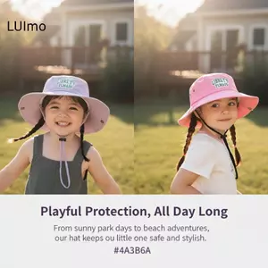 LUImo Qui Khô Trẻ Em Mũ Chống Nắng Rộng Vành Người Cá Mũ Bảo Vệ Thoáng Khí Cho Câu Cá Thuyền Ngoài Trời SBS