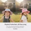 LUImo Qui Khô Trẻ Em Mũ Chống Nắng Rộng Vành Người Cá Mũ Bảo Vệ Thoáng Khí Cho Câu Cá Thuyền Ngoài Trời SBS