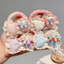 Mùa Xuân Phối Ren Cotton Nơ Tóc Dễ Thương Cho Bé Dây Buộc Tóc Bé Gái Không Làm Tổn Thương Tóc Bóng Đầu Dây Phụ Kiện Tóc FE3G