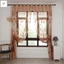 Rèm Polyester hoa mẫu đơn Jacquard Burnouts hiện đại cho phòng khách phòng ngủ