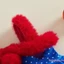 Bộ áo liền quần bé gái Màu sắc tương phản Fuzzy Trim Chú hề Trang phục liền thân ngày lễ dễ thương